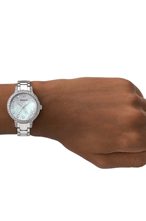 Emporio Armani zegarek AR11484 damski kolor srebrny - zdjęcie produktu nr 2