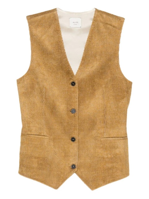 Alysi corduroy button-fastening waistcoat - Neutrals - zdjęcie produktu nr 2