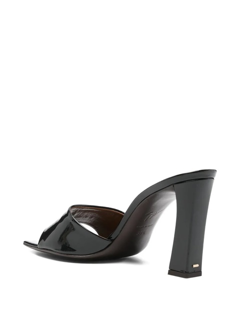 Giuseppe Zanotti block-heel square-toe mules - Black - zdjęcie produktu nr 2