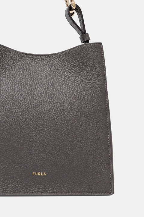 Furla torebka skórzana kolor szary WB01373.HSF000.4283S - zdjęcie produktu nr 2