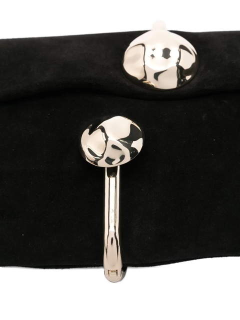 Simkhai metallic-sphere suede clutch - Black - zdjęcie produktu nr 2