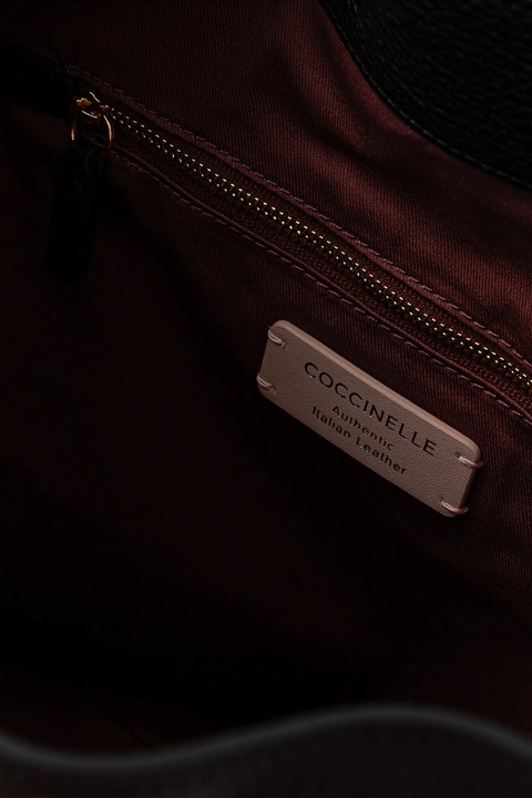 Coccinelle torebka skórzana kolor czarny E1.TFK.23.01.01 - zdjęcie produktu nr 2