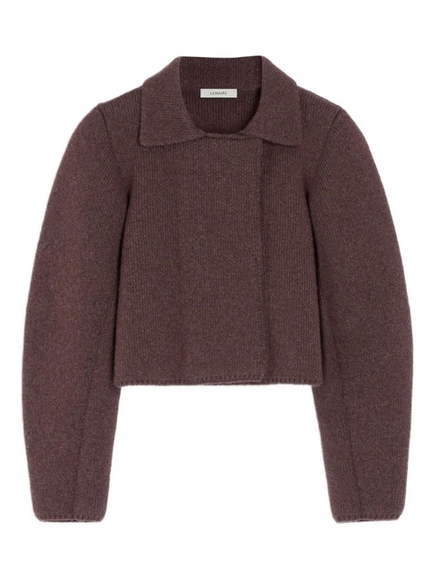 LEMAIRE felted double-breasted blouson - Brown - zdjęcie produktu nr 1