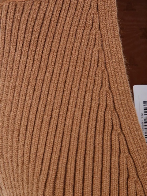 Max Mara V-neck ribbed-knit vest - Brown - zdjęcie produktu nr 2