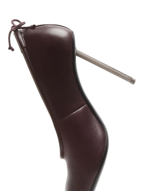 Acne Studios 100mm pointed-toe leather pumps - Brown - zdjęcie produktu nr 2