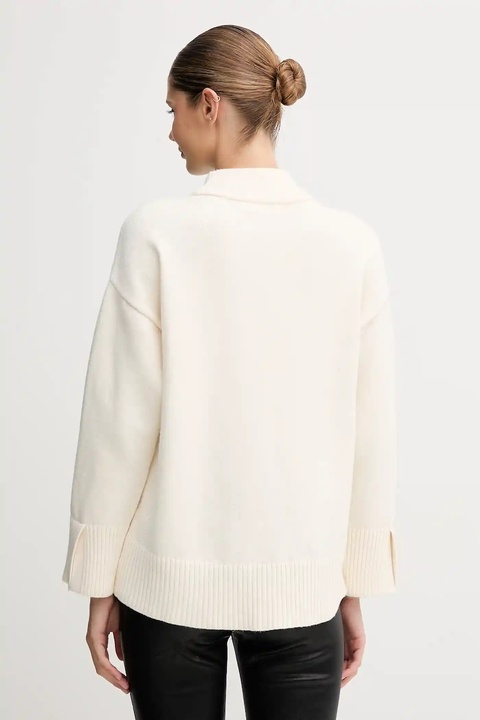 Dkny sweter damski kolor beżowy lekki DJ5R0889 - zdjęcie produktu nr 1