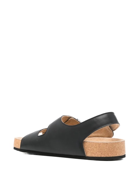 Balenciaga buckle-strap leather sandals - Black - zdjęcie produktu nr 2
