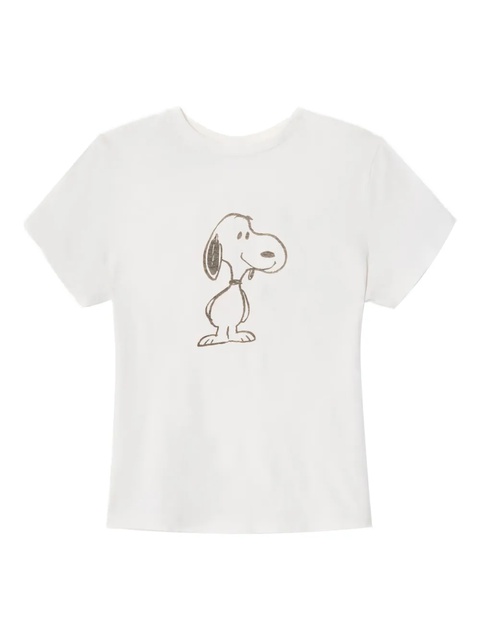 RE/DONE snoopy-graphic tee - White - zdjęcie produktu nr 1