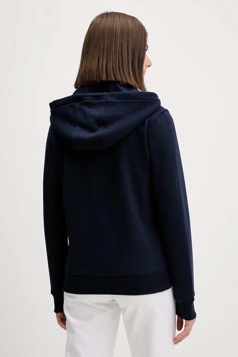Tommy Jeans bluza damska kolor granatowy z kapturem gładka DW0DW19729 - zdjęcie produktu nr 1