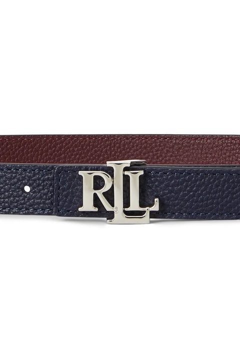Lauren Ralph Lauren pasek skórzany dwustronny damski kolor granatowy 412912038 - zdjęcie produktu nr 2