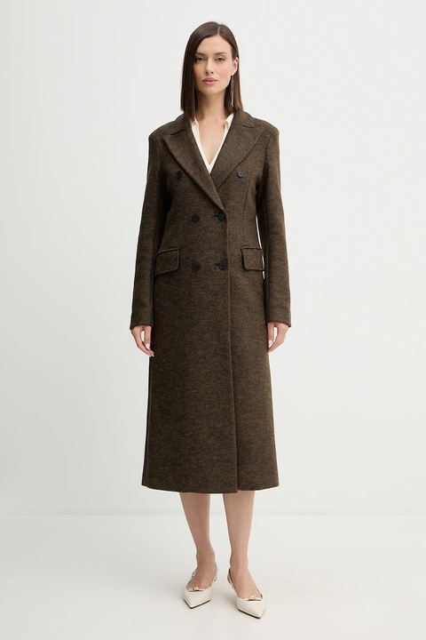 Silvian Heach płaszcz ALBACETE kolor zielony GPA25010CP - zdjęcie produktu nr 1