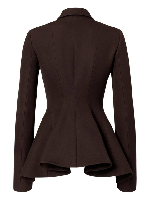FENDI peplum-hem blazer - Brown - zdjęcie produktu nr 1