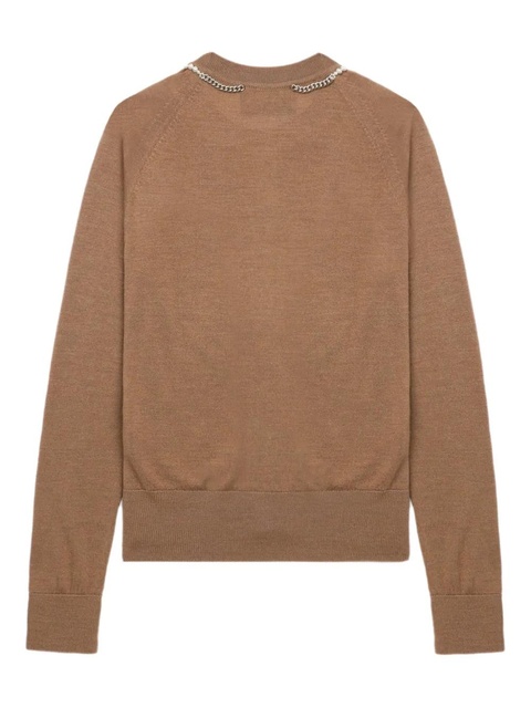 Simone Rocha pearl-embellished cardigan - Brown - zdjęcie produktu nr 2
