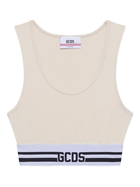 GCDS logo-band tank top - White - zdjęcie produktu nr 1