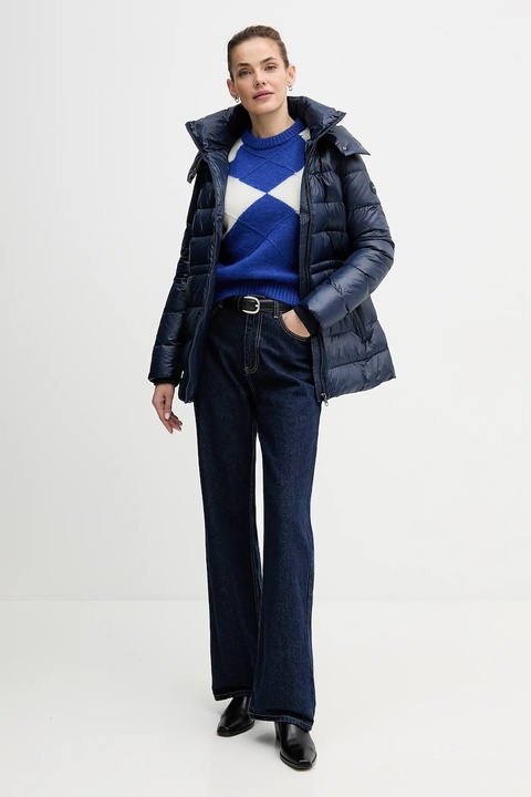 Tommy Hilfiger sweter z dodatkiem alpaki damski kolor niebieski WW0WW47464 - zdjęcie produktu nr 1