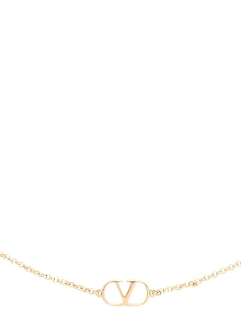 Valentino Garavani V-logo beaded necklace - Gold - zdjęcie produktu nr 2