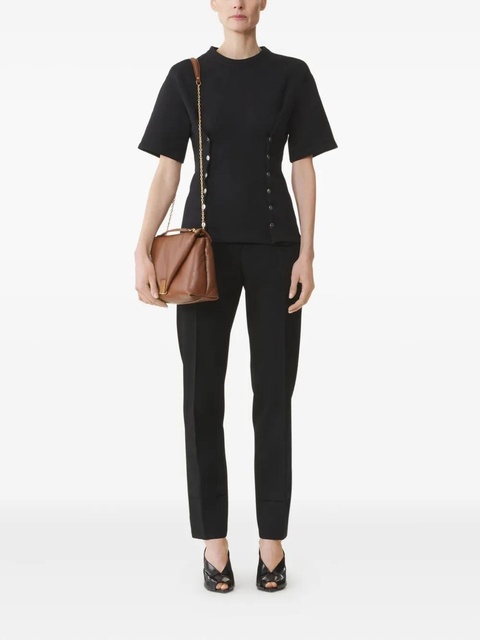Lanvin button-detail fitted top - Black - zdjęcie produktu nr 1