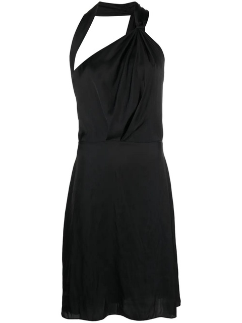 Zadig&Voltaire Razal pleat-detail satin midi dress - Black - zdjęcie produktu nr 1