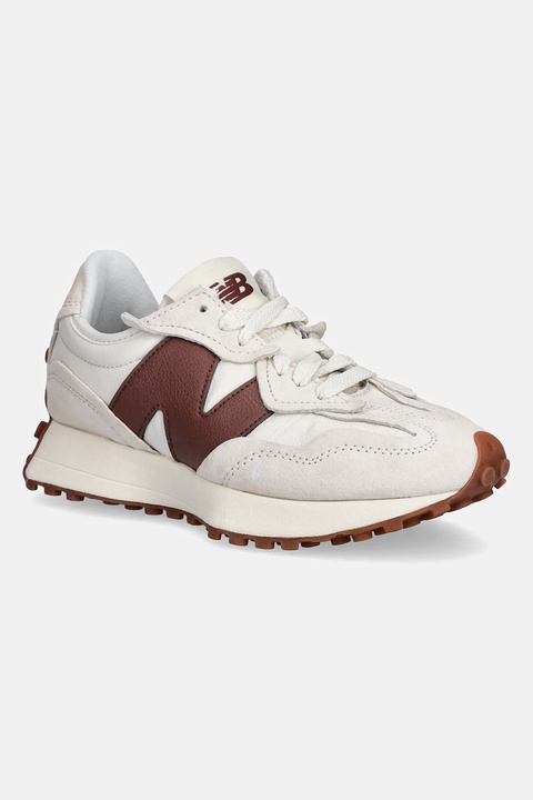 New Balance sneakersy skórzane 327 kolor beżowy U327WKM - zdjęcie produktu nr 1