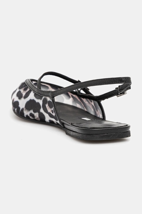 Le Silla baleriny Chanel Morgana kolor czarny z odkrytą piętą 9041D020MTPPNEM763 - zdjęcie produktu nr 2