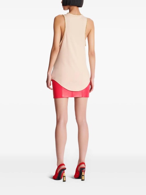 Balmain chain-detail tank top - Neutrals - zdjęcie produktu nr 2