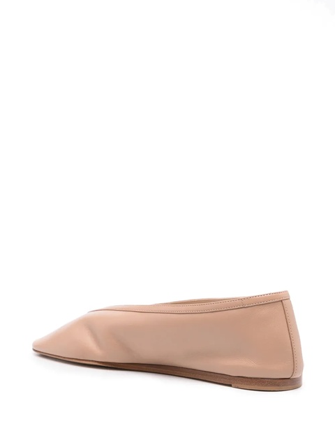 Le Monde Beryl Luna leather ballerina shoes - Neutrals - zdjęcie produktu nr 1