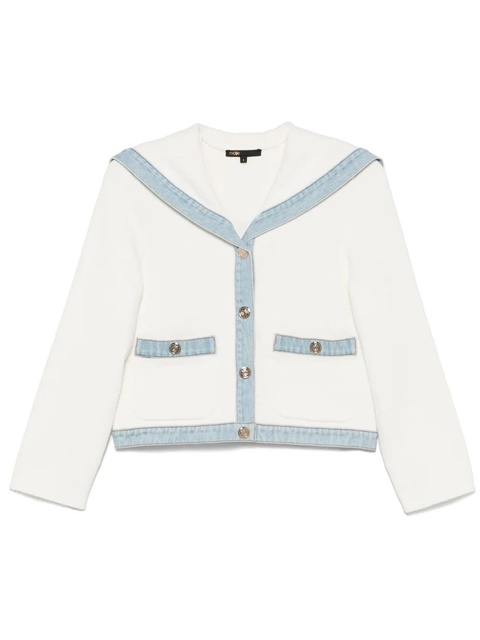 Maje bouclé cardigan - White - zdjęcie produktu nr 1