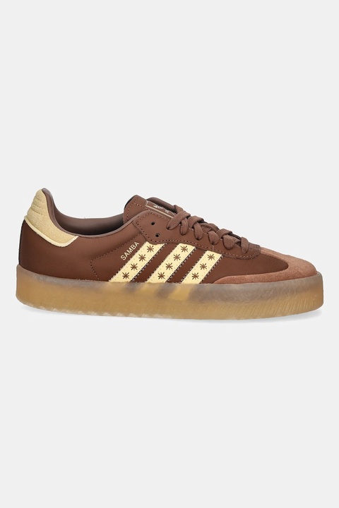 adidas Originals sneakersy skórzane Sambae W damskie kolor brązowy JS3958 - zdjęcie produktu nr 2
