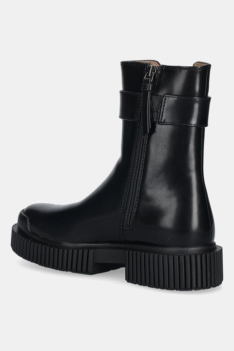 Armani Exchange sztyblety damskie kolor czarny na płaskim obcasie XW001634 AF17474 UC001 - zdjęcie produktu nr 2