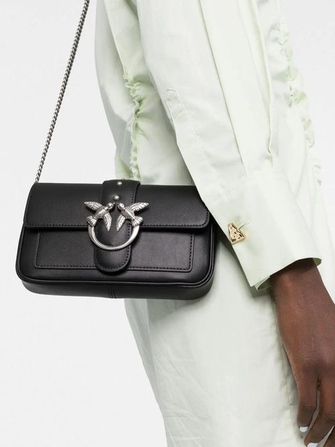 PINKO Love Mini Icon crossbody bag - Black - zdjęcie produktu nr 2