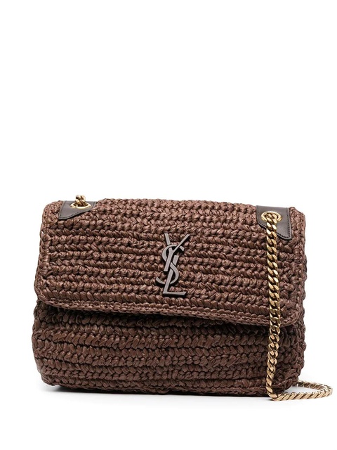 Saint Laurent woven shoulder bag - Brown - zdjęcie produktu nr 1