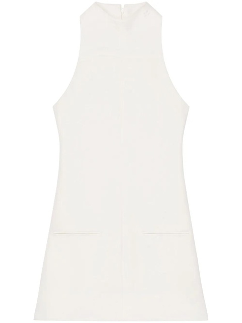 Courrèges sleeveless twill A-line dress - White - zdjęcie produktu nr 1