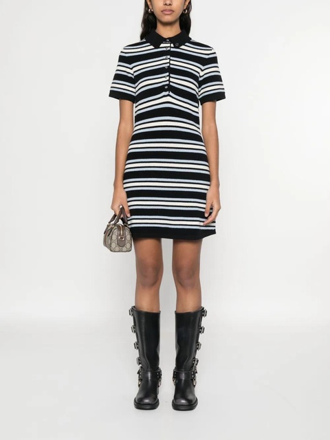 Maje striped mini dress - Black - zdjęcie produktu nr 2