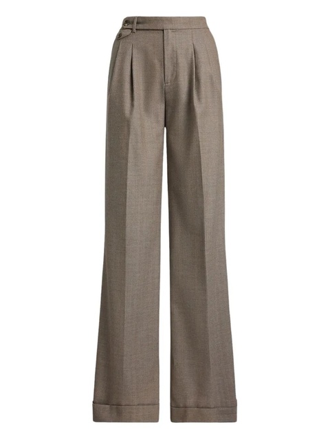 Lauren Ralph Lauren pleated wool trousers - Neutrals - zdjęcie produktu nr 1