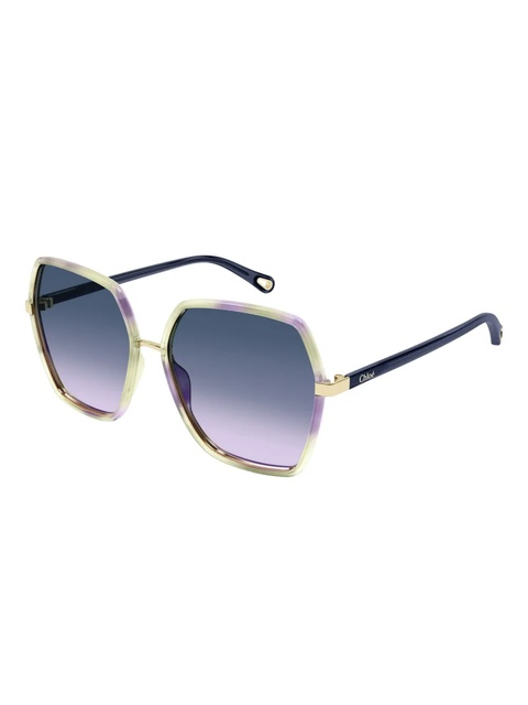Chloé geometric-frame sunglasses - Purple - zdjęcie produktu nr 2