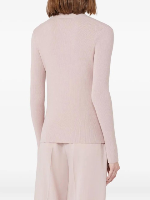Weekend Max Mara Gabriel ribbed V-neck cardigan - Pink - zdjęcie produktu nr 2