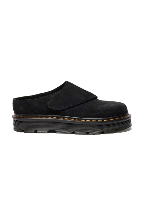 Dr. Martens klapki zamszowe ZebZag AnyWair Mule kolor czarny DM41730001 - zdjęcie produktu nr 1