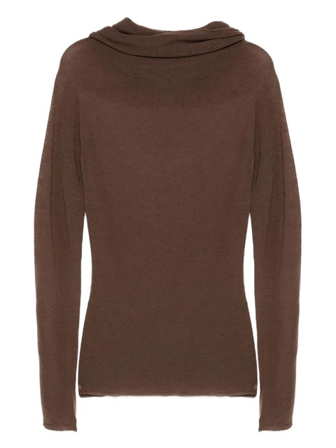 Alysi cowl-neck sweater - Brown - zdjęcie produktu nr 1