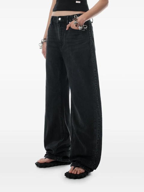 Alexander Wang wide-leg jeans - Black - zdjęcie produktu nr 2