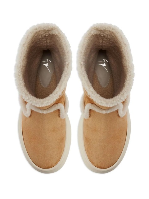 Giuseppe Zanotti Gz League shearling platform boots - Brown - zdjęcie produktu nr 2