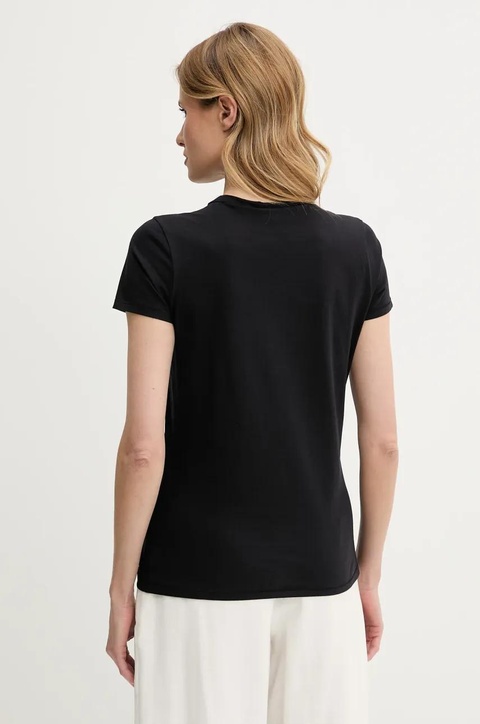 BOSS Orange t-shirt bawełniany damski kolor czarny 50541343 - zdjęcie produktu nr 2