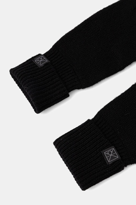 Calvin Klein rękawiczki kaszmirowe damskie kolor czarny LV14F8065G - zdjęcie produktu nr 1