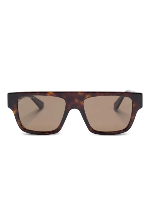 Gucci Eyewear tortoiseshell sunglasses - Brown - zdjęcie produktu nr 1