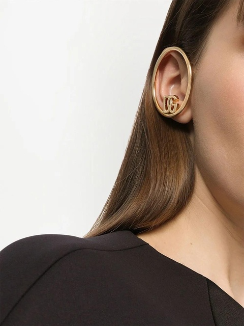 Dolce & Gabbana DG logo hoop earrings - Gold - zdjęcie produktu nr 2