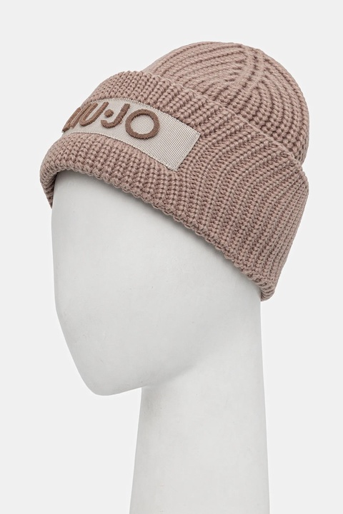 Liu Jo czapka kolor brązowy 2F5057.M0300 - zdjęcie produktu nr 1