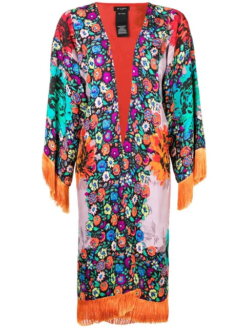 ETRO floral print poncho - Yellow - zdjęcie produktu nr 1