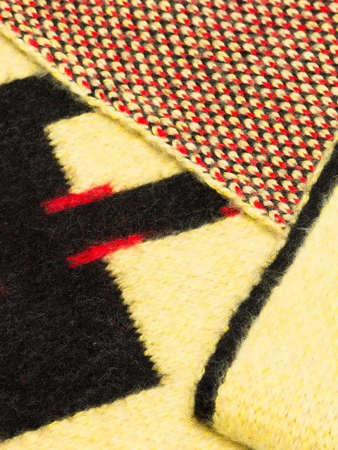 Off-White contrast logo scarf - Yellow - zdjęcie produktu nr 2