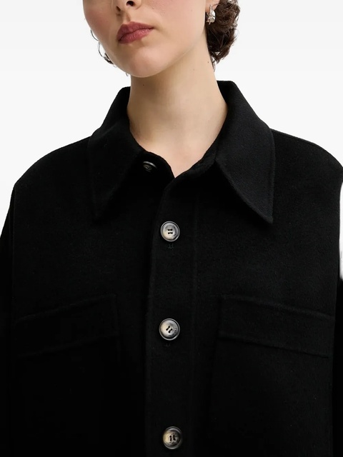Nanushka button-fastening shirt jacket - Black - zdjęcie produktu nr 2