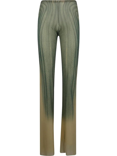 Jean Paul Gaultier spiral-print trousers - Blue - zdjęcie produktu nr 1