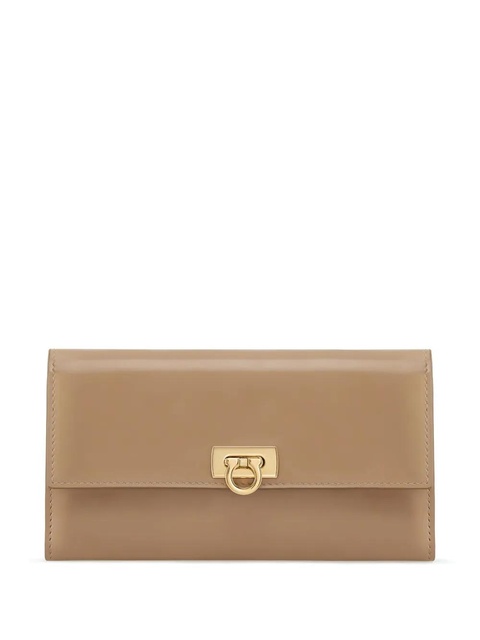 Ferragamo Gancini continental wallet - Neutrals - zdjęcie produktu nr 1